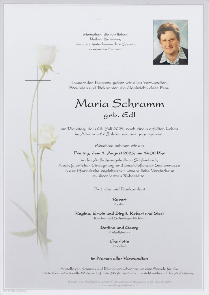 Schramm_Maria_Parte_Schleinbach_Bestattung_Haselböck