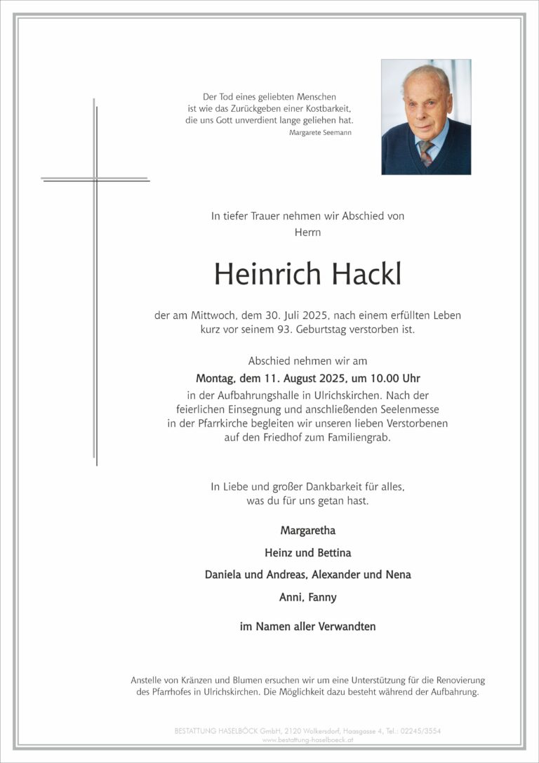 Hackl_Heinrich_Parte_Ulrichskirchen_Bestattung_Haselböck