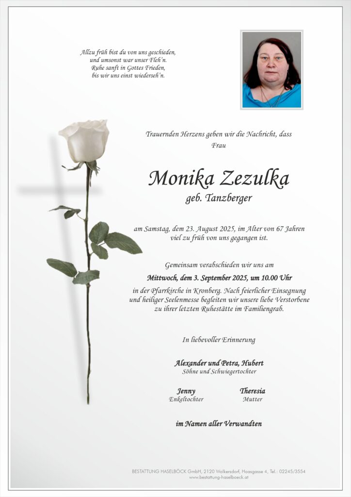 Zezulka_Monika_Kronberg_Parte_Bestattung_Haselböck