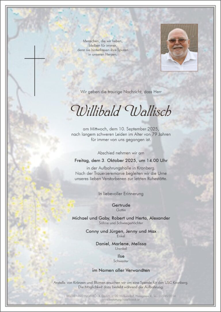 Wallisch_Willibald_Parte_Kronberg_Bestattung_Haselböck