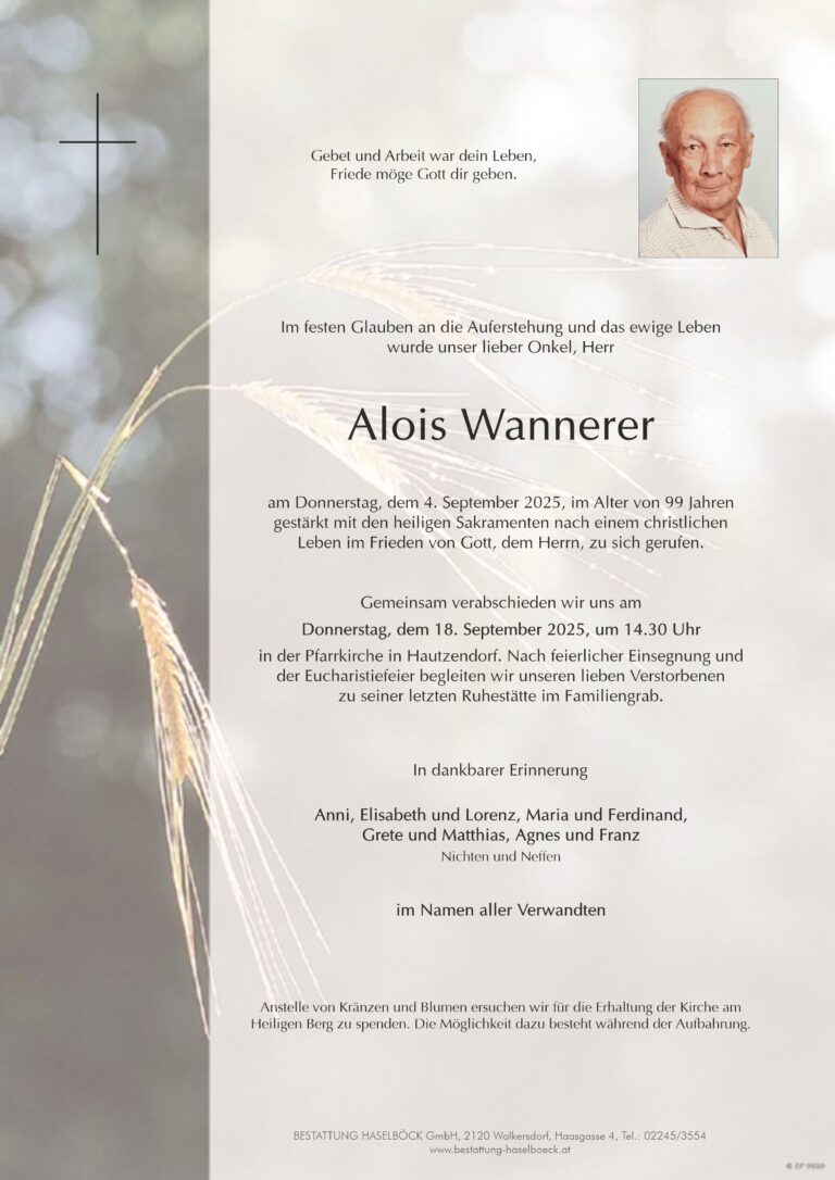 Wannerer_Alois_Hautzendorf_Parte_Bestattung_Haselboeck