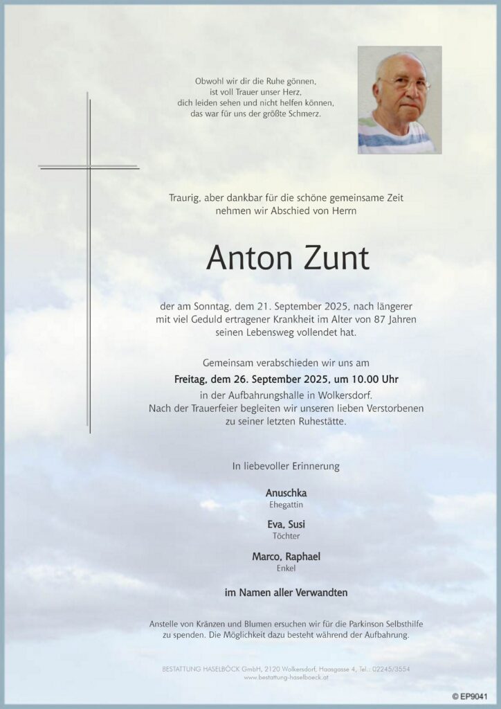 Zunt_Anton_Parte_Wolkersdorf_Bestattung_Haselböck