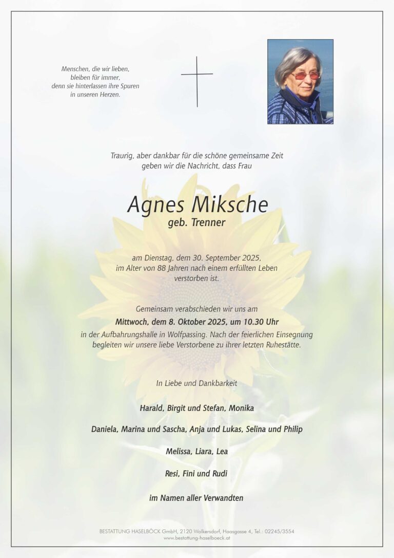Miksche_Agnes_Hochleithen_Parte_Bestattung_Haselböck