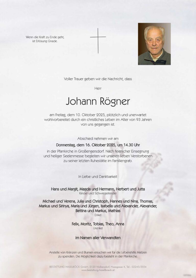 Rögner_Johann_Großengersdorf_Parte_Bestattung_Haselböck