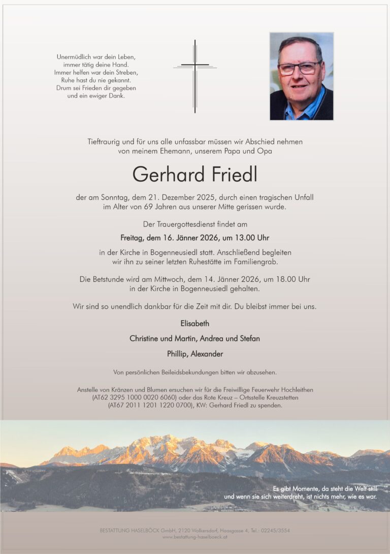 Friedl_Gerhard_Parte_Bogenneusiedl_Bestattung_Wolkersdorf