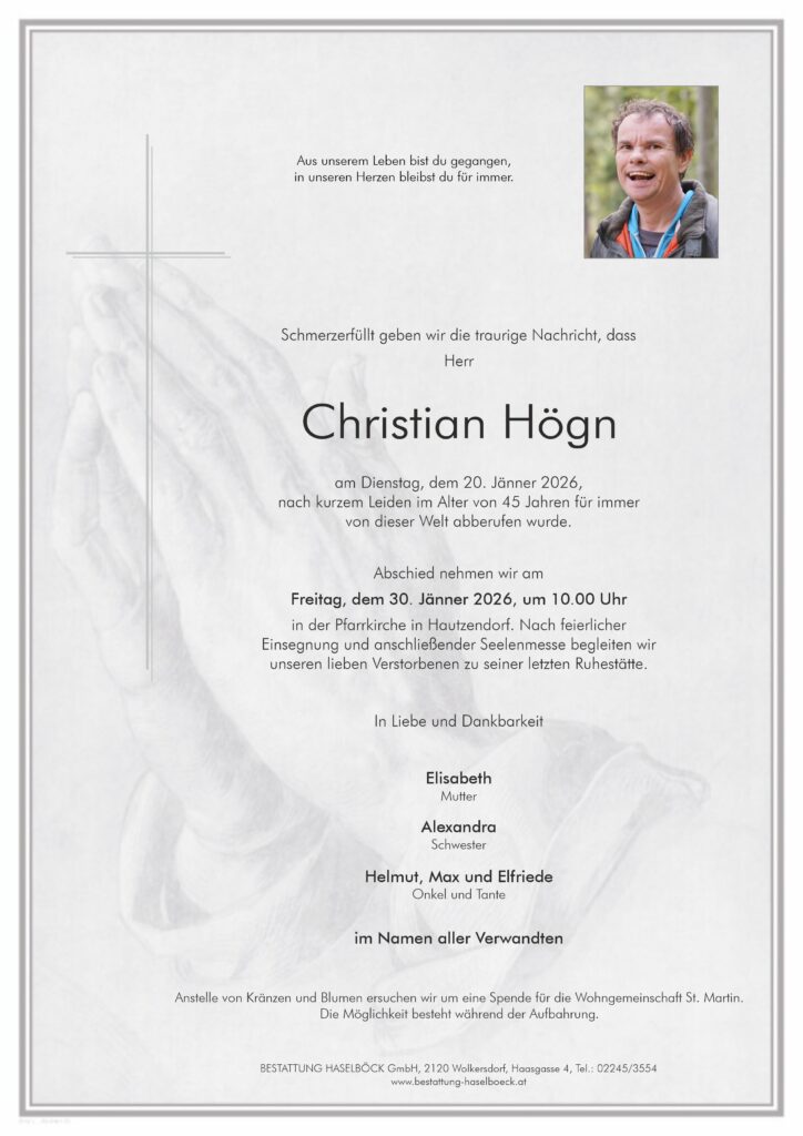 Högn_Christian_Hautzendorf_Parte_Bestattung_Haselböck