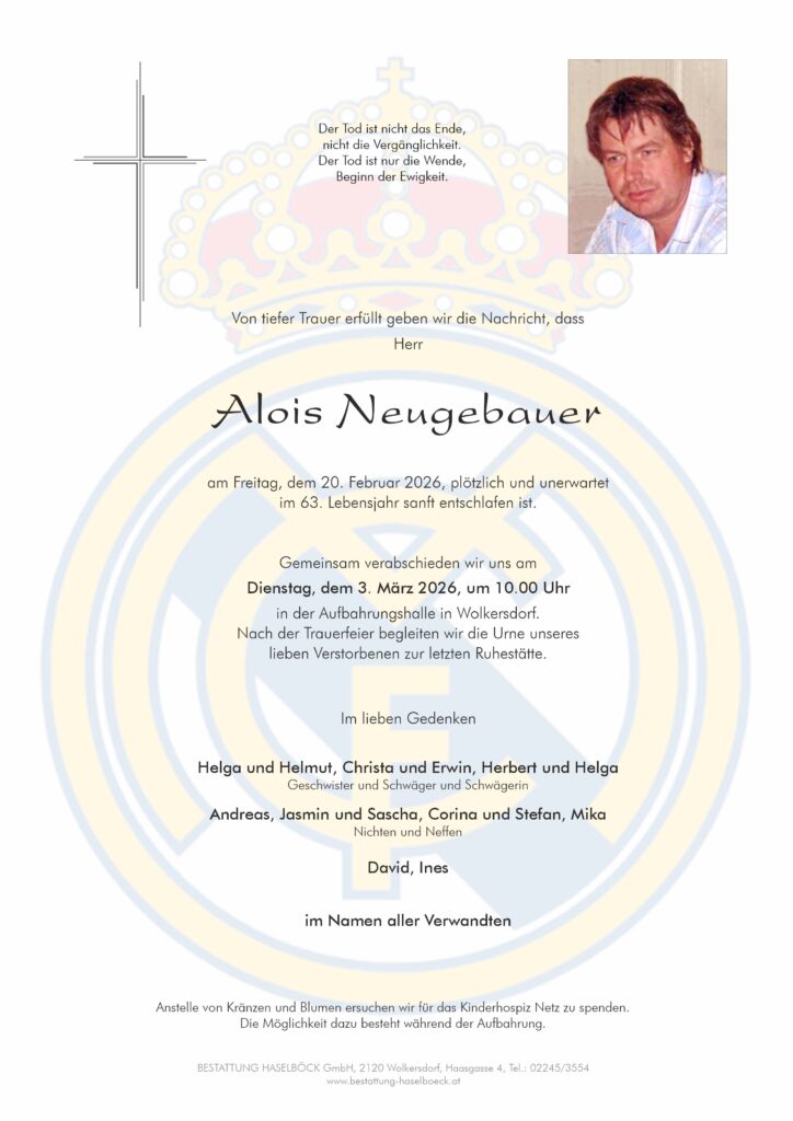 Neugebauer_Alois_Parte_Wolkersdorf_Bestattung_Haselböck