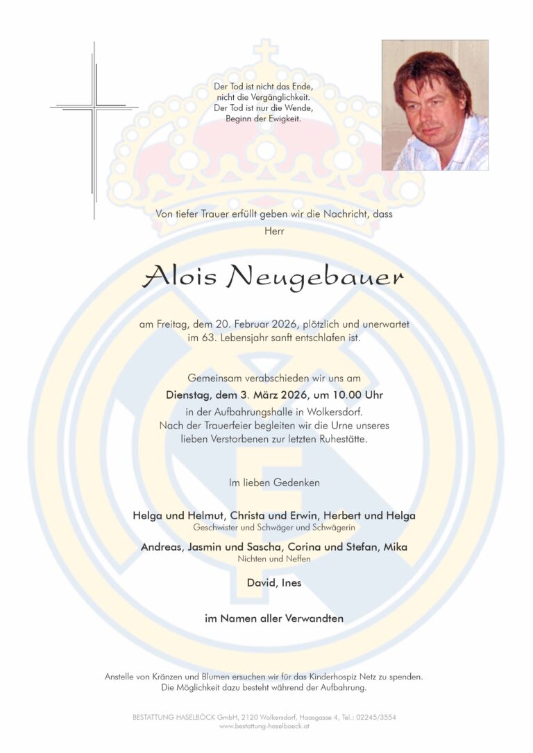 Neugebauer_Alois_Parte_Wolkersdorf_Bestattung_Haselböck