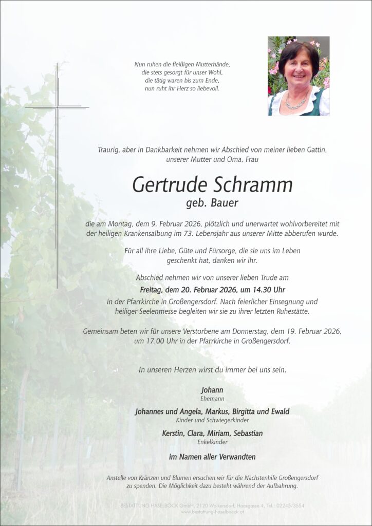 Schramm_Gertrude_Parte_Großengersdorf_Bestattung_Haselböck