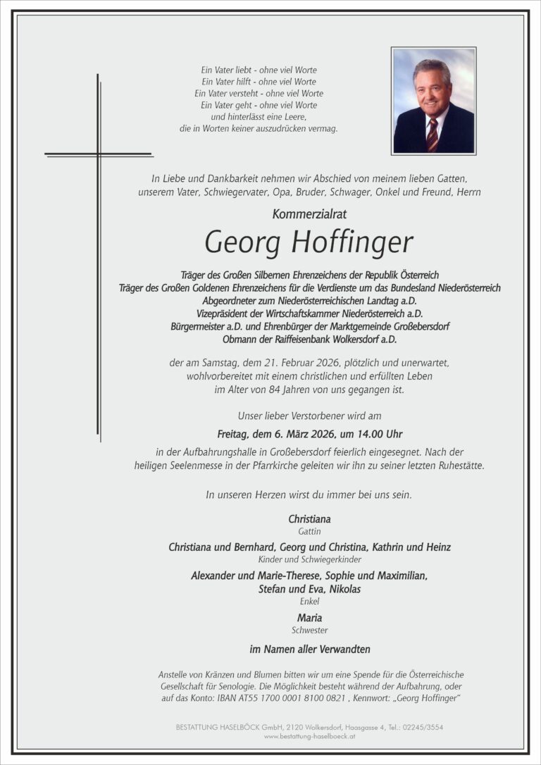 Kommerzialrat Georg Hoffinger