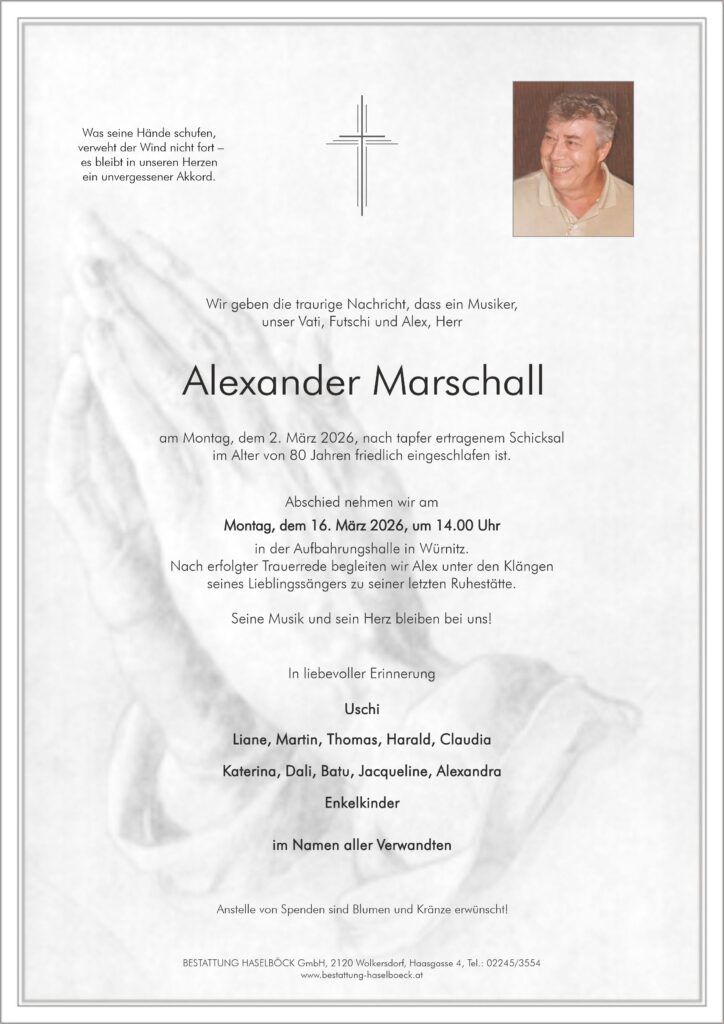 Marschall_Alexander_Parte_Würnitz_Bestattung_Haselböck