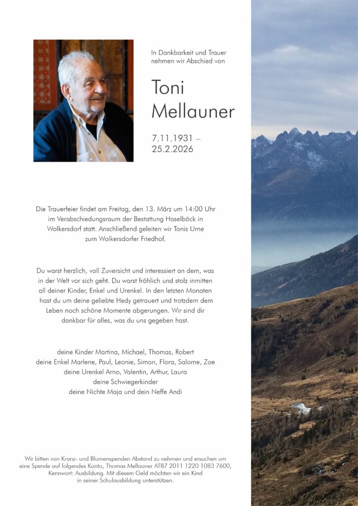 Parte DI Anton Mellauner