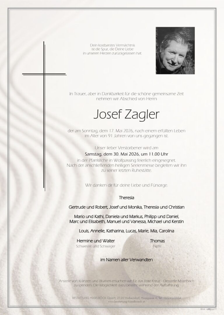 Zagler_Josef_Parte_Wolfpassing_Bestattung_Haselböck