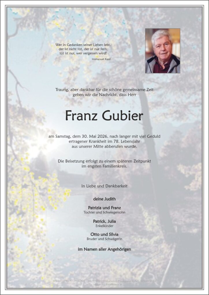 Gubier_Franz_Parte_Großebersdorf_Bestattung_Haselböck