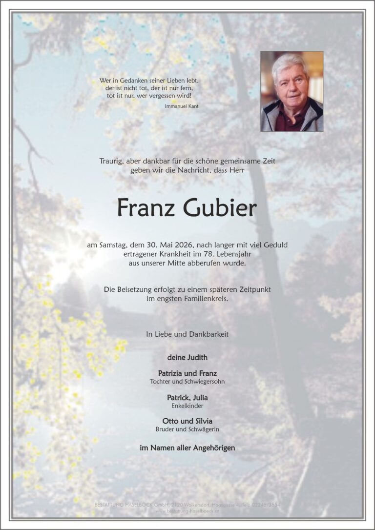 Gubier_Franz_Parte_Großebersdorf_Bestattung_Haselböck