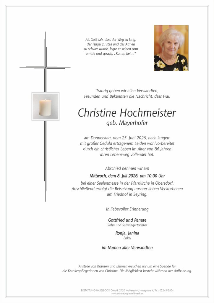 Hochmeister_Christine_Parte_Obersdorf_Bestattung_Haselböck