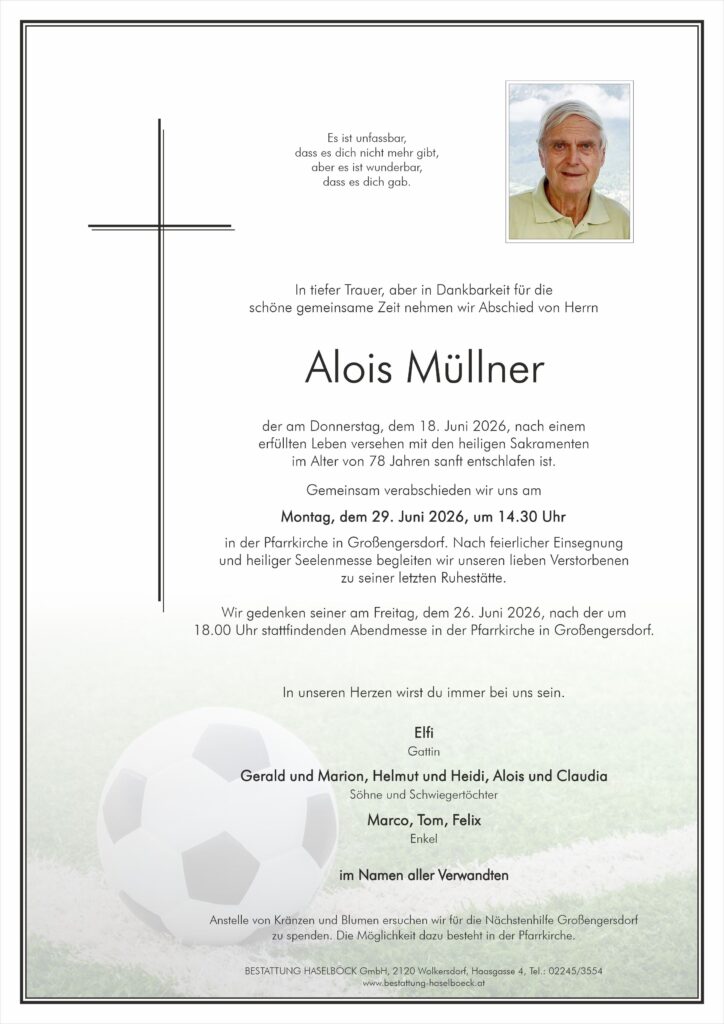 Müllner_Alois_Parte_Großengersdorf_Bestattung_Haselböck