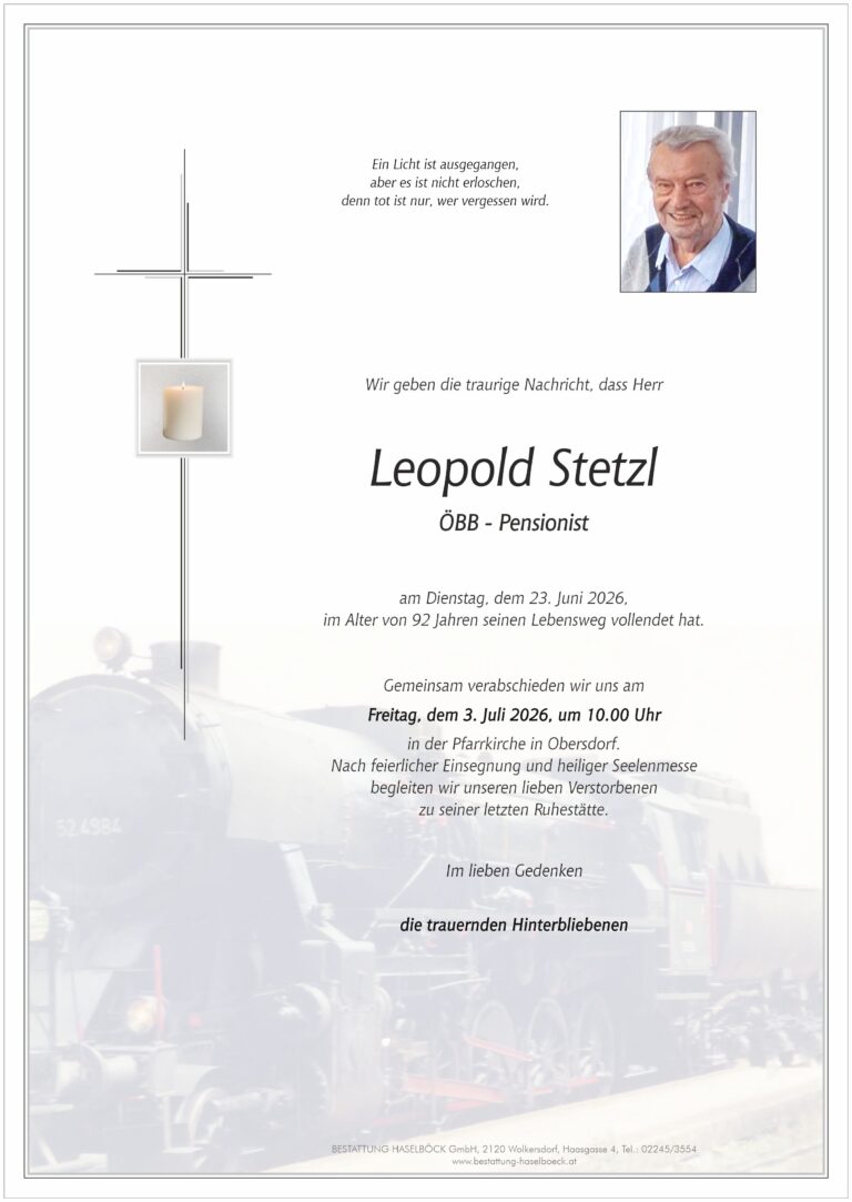 Stetzl_Leopold_Obersdorf_Parte_Bestattung_Haselböck