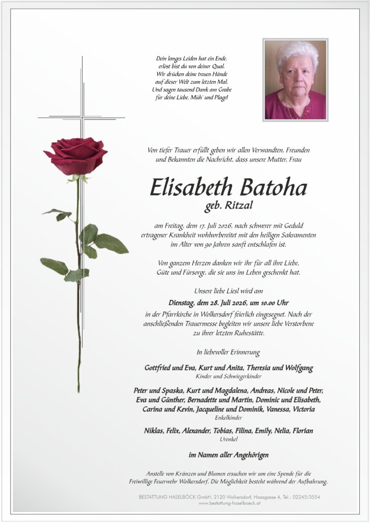 Batoha_Elisabeth_Wolkersdorf_Parte_Bestattung_Haselböck