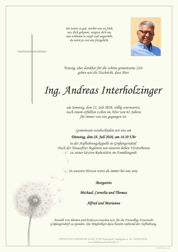 Interholzinger_Andreas_Großengersdorf_Parte_Bestattung_Haselböck