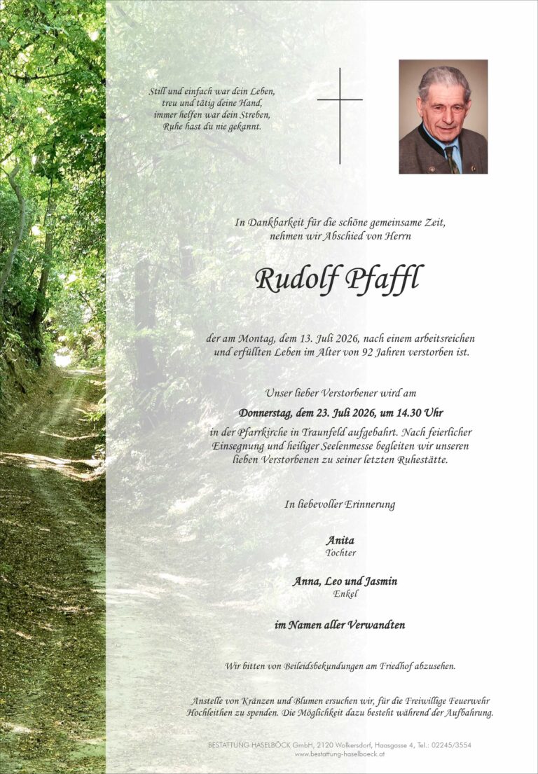 Pfaffl_Rudolf_Traunfeld_Parte_Bestattung_Haselböck