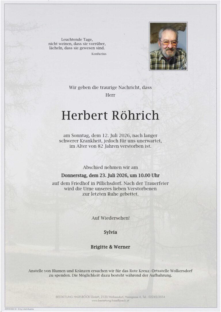 Röhrich_Herbert_Pillichsdorf_Parte_Bestattung_Haselböck