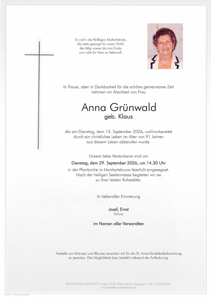 Grünwald_Anna_Parte_Manhartsbrunn_Bestattung_Haselböck