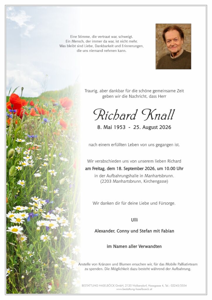 Knall_Richard_Manhartsbrunn_Parte_Bestattung_Haselböck