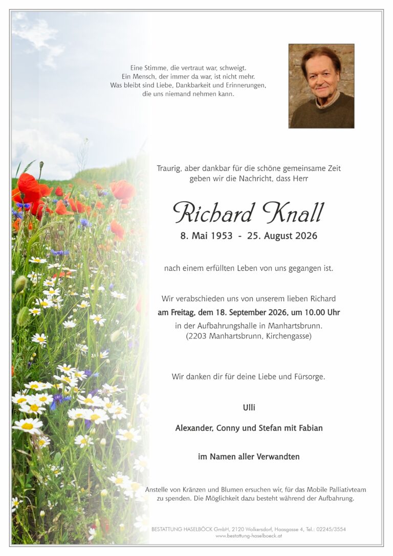 Knall_Richard_Manhartsbrunn_Parte_Bestattung_Haselböck