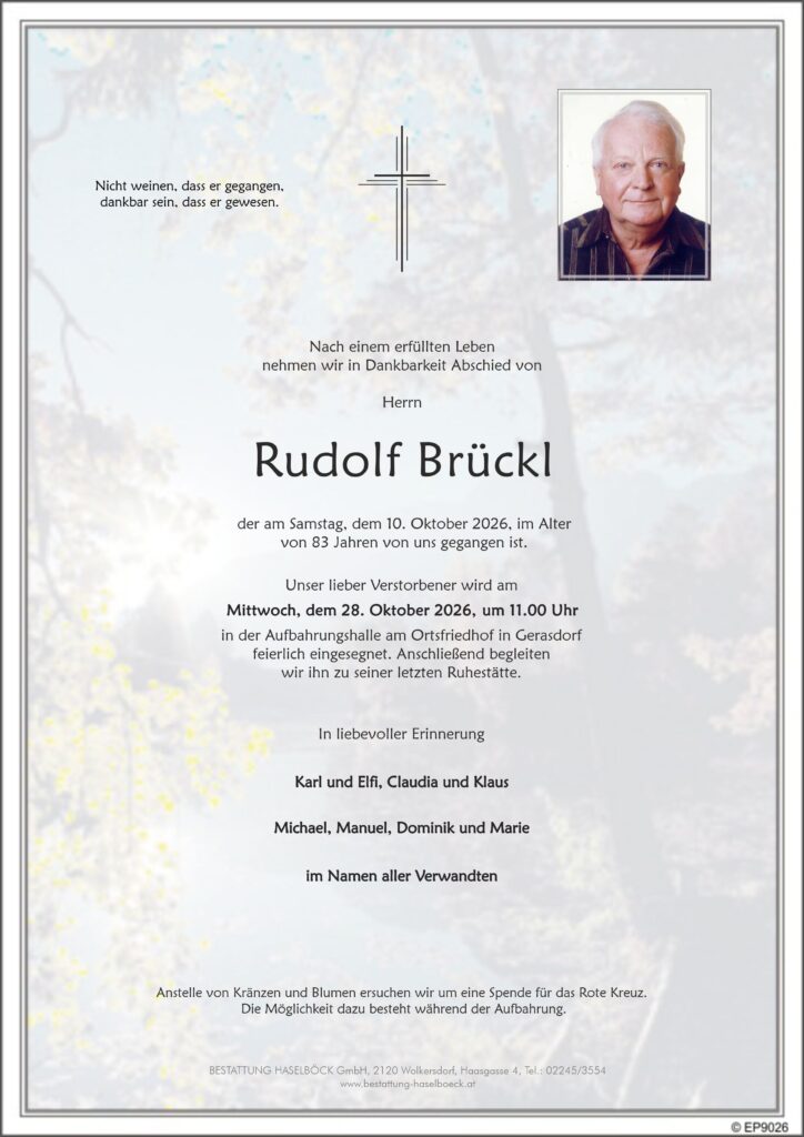 Brückl_Rudolf_Parte_Gerasdorf_Bestattung_Haselböck