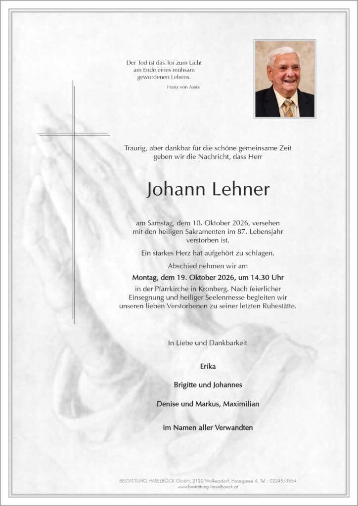 Lehner_Johann_Kronberg_Parte_Bestattung_Haselböck