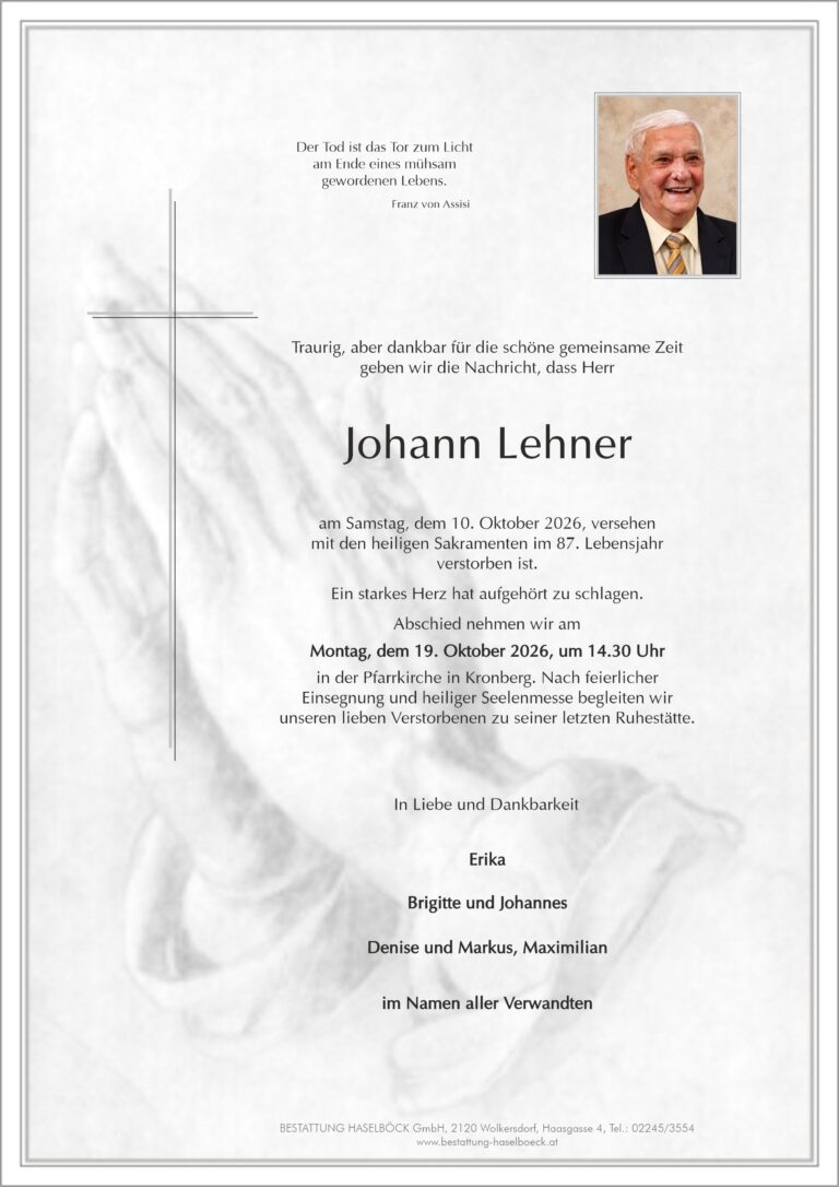 Lehner_Johann_Kronberg_Parte_Bestattung_Haselböck