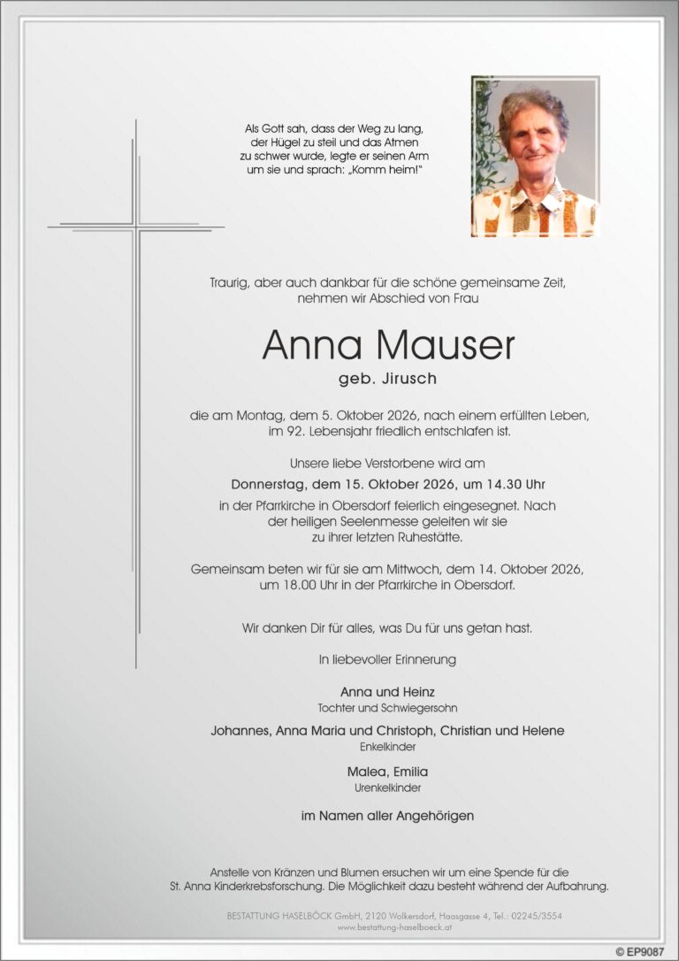 MAUSER_Anna_Parte_Obersdorf_Bestattung_Haselböck