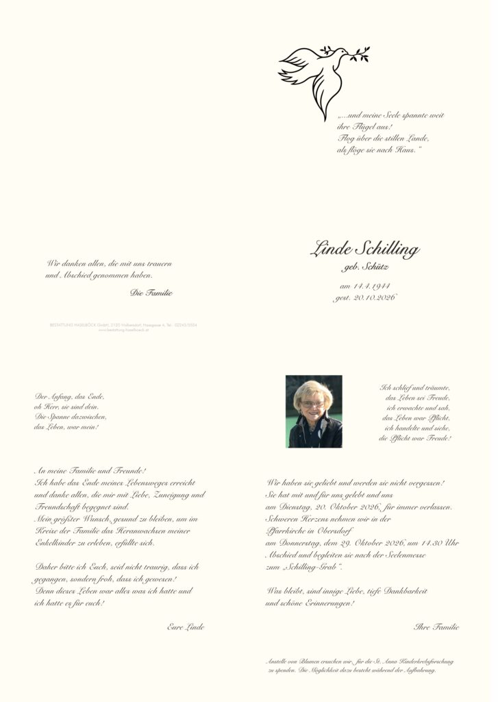 Schilling_Sieglinde_Parte_Obersdorf_Bestattung_Haselböck