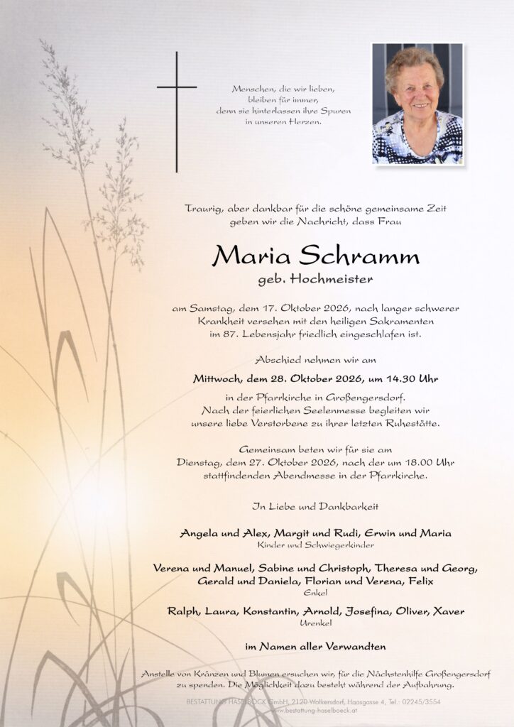 Schramm_Maria_Großengersdorf_Parte_Bestattung_Haselböck