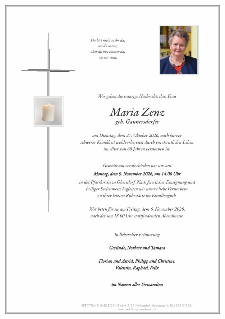 Zenz_Maria_Obersdorf_Parte_Bestattung_Haselböck