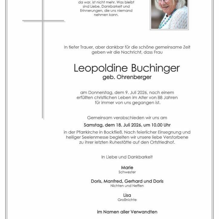 Buchinger_Leopoldine_Bockfließ_Parte_Bestattung_Haselböck