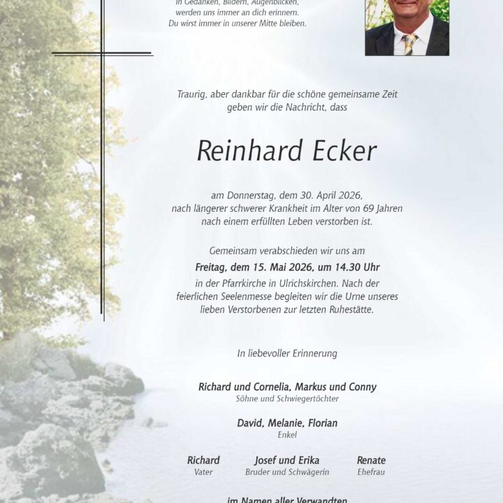 Ecker_Reinhard_Ulrichskirchen_Parte_Bestattung_Haselböck