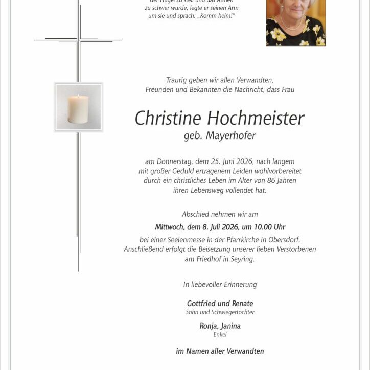 Hochmeister_Christine_Parte_Obersdorf_Bestattung_Haselböck