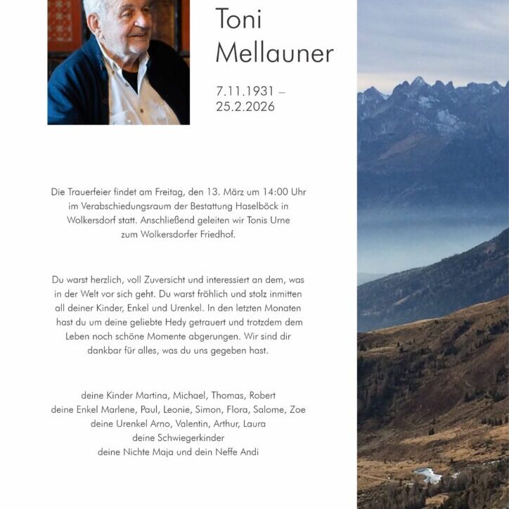 Parte DI Anton Mellauner