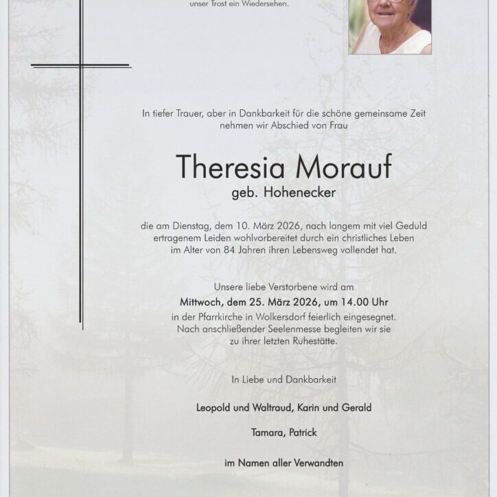 Morauf_Theresia_Wolkersdorf_Parte_Bestattung_Haselböck