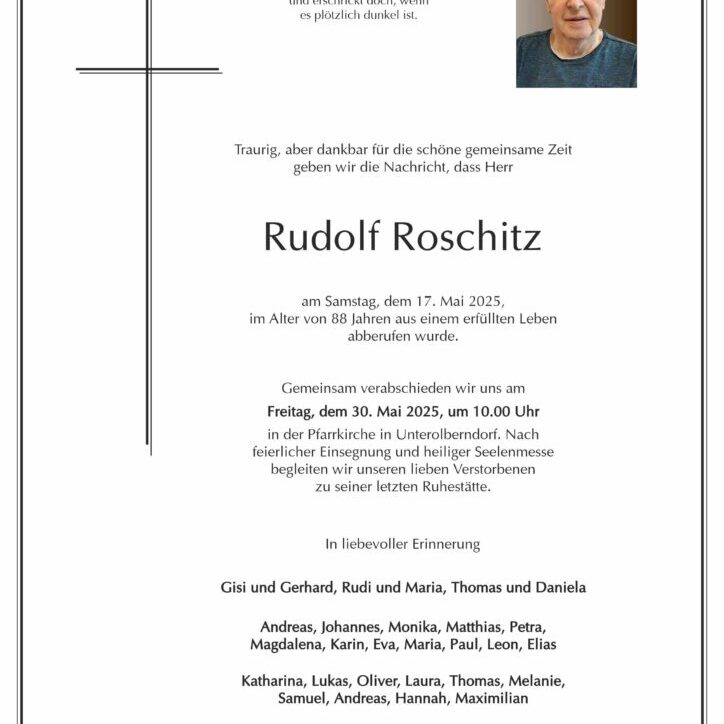 Roschitz_Rudolf_Unterolberndorf_Parte_Bestattung_Haselböck
