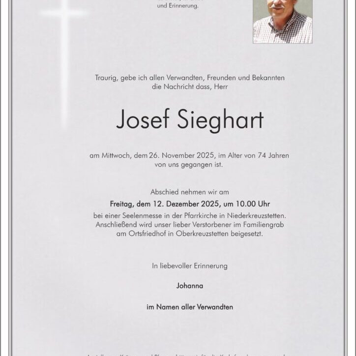 Sieghart_Josef_Parte_Oberkreuzstetten_Bestattung_Haselböck