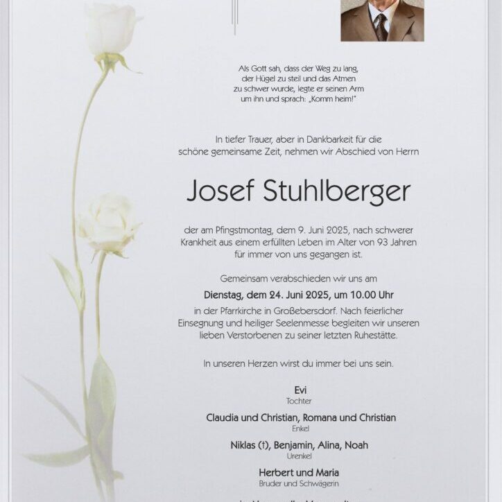 Stuhlberger_Josef_Parte_Großebersdorf_Bestattung_Haselböck
